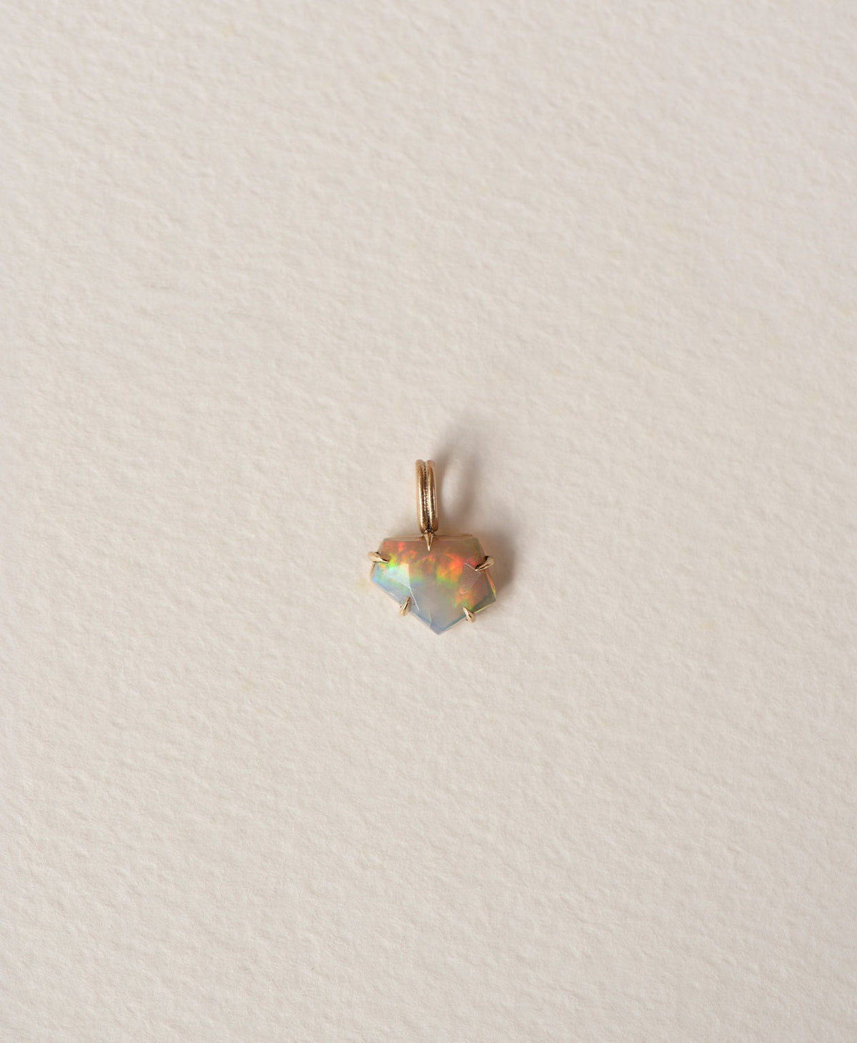One of a Kind Charm 523 - 9k Yellow Gold, Opal