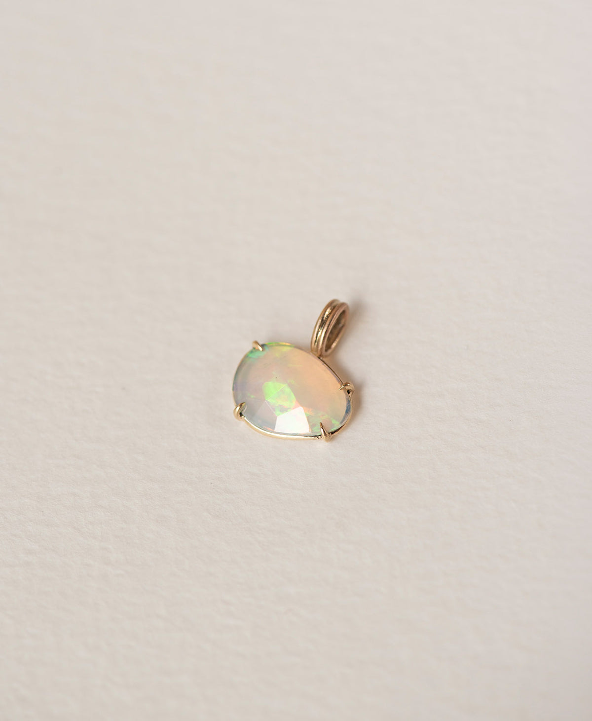 One of a Kind Charm 528 - 9k Yellow Gold, Opal