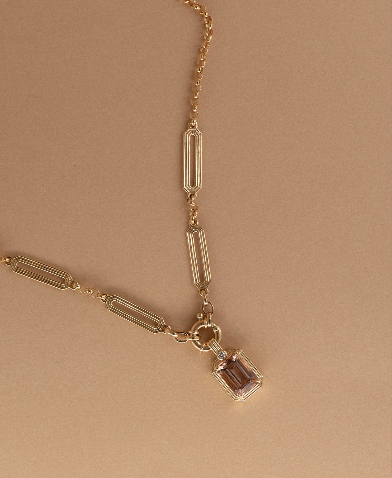Limited Edition 201 - 9k Yellow Gold, Morganite