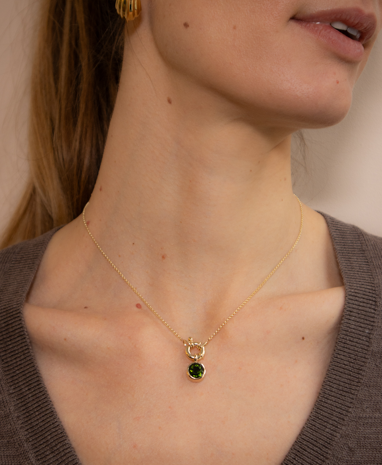 One of a Kind 477 - 9k Yellow Gold, Green Tourmaline