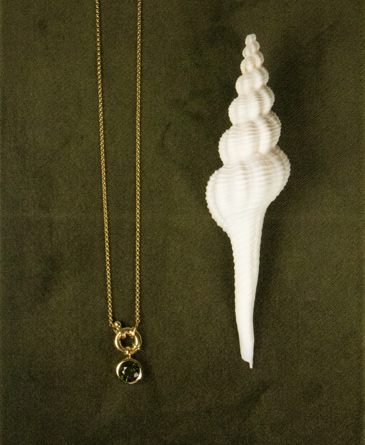 One of a Kind 477 - 9k Yellow Gold, Green Tourmaline