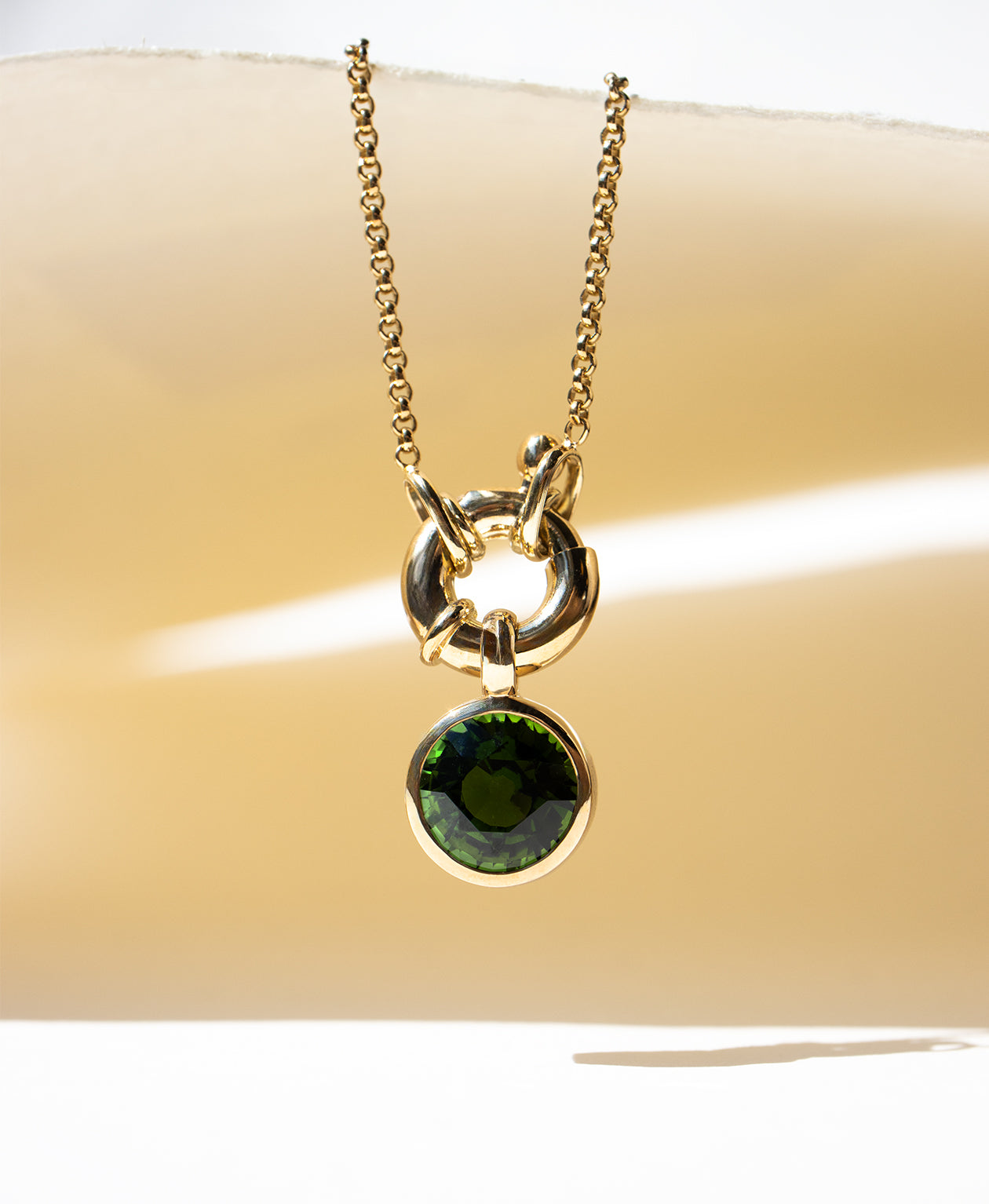 One of a Kind 477 - 9k Yellow Gold, Green Tourmaline