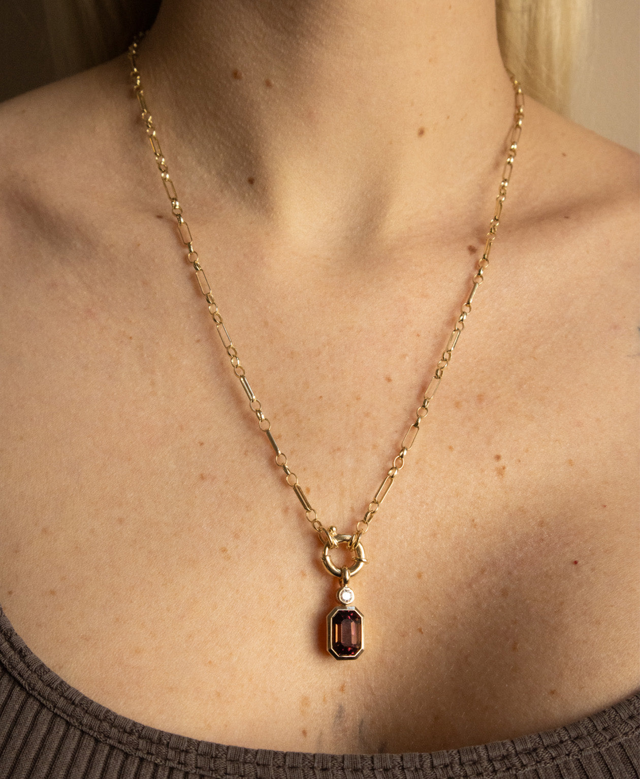 One of a Kind 480 - 9k Yellow Gold, Pink Tourmaline