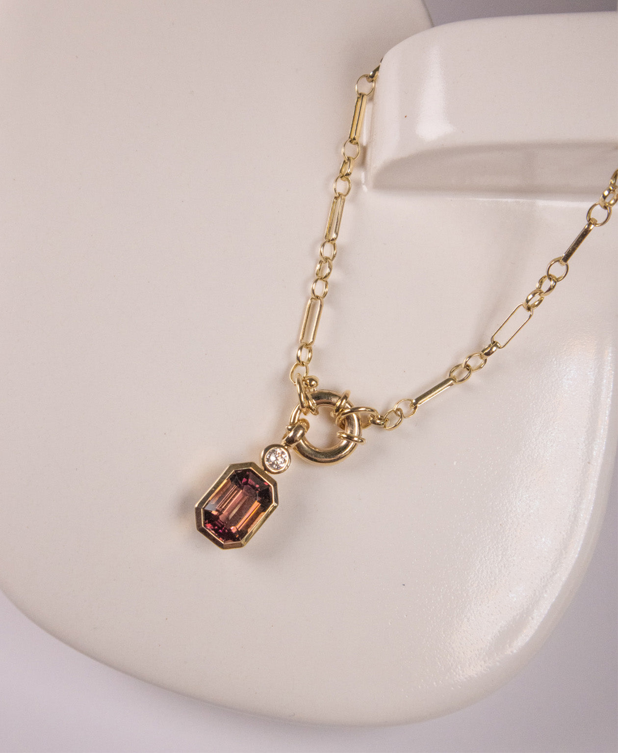 One of a Kind 480 - 9k Yellow Gold, Pink Tourmaline