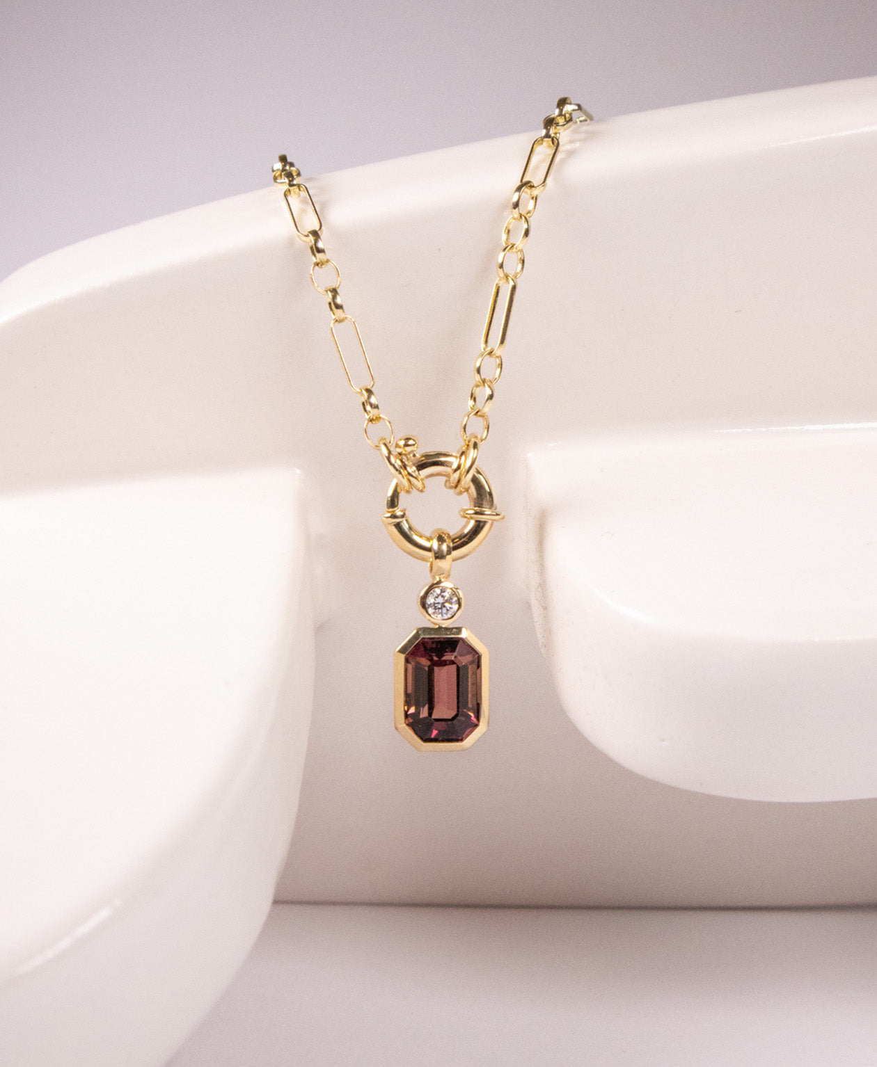 One of a Kind 480 - 9k Yellow Gold, Pink Tourmaline