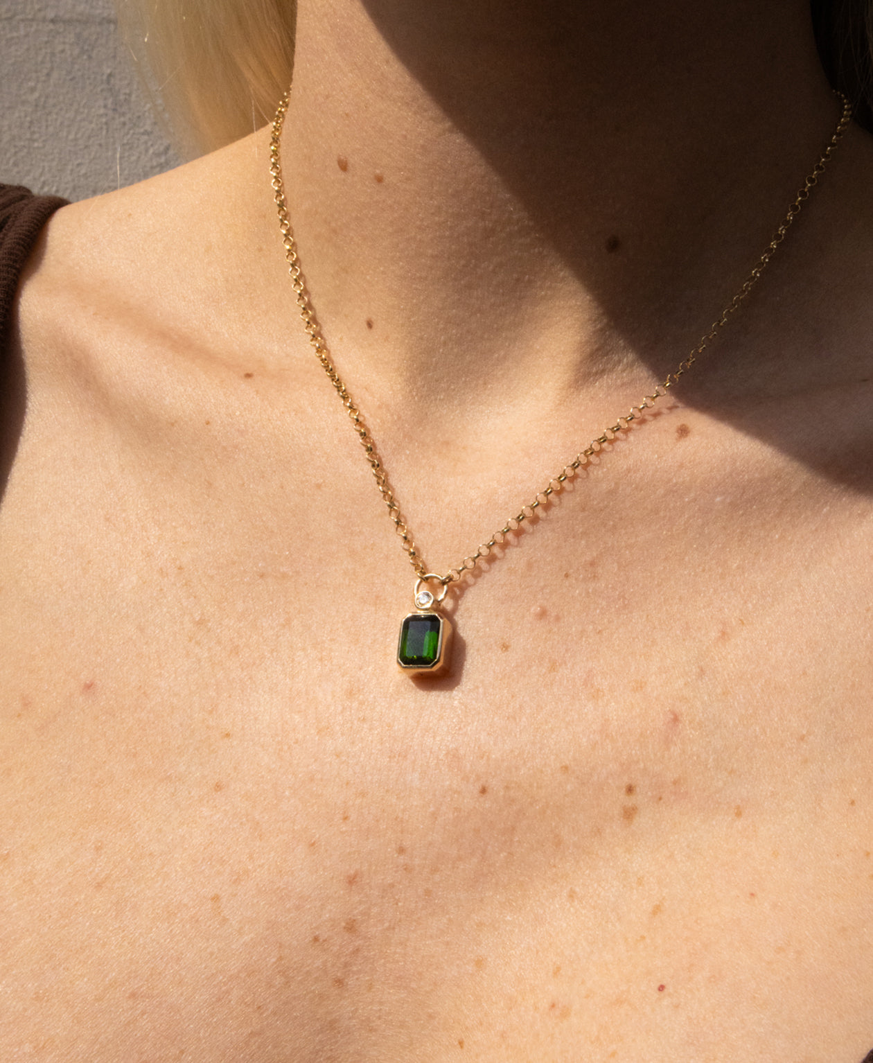One of a Kind 483 - 9k Yellow Gold, Green Tourmaline