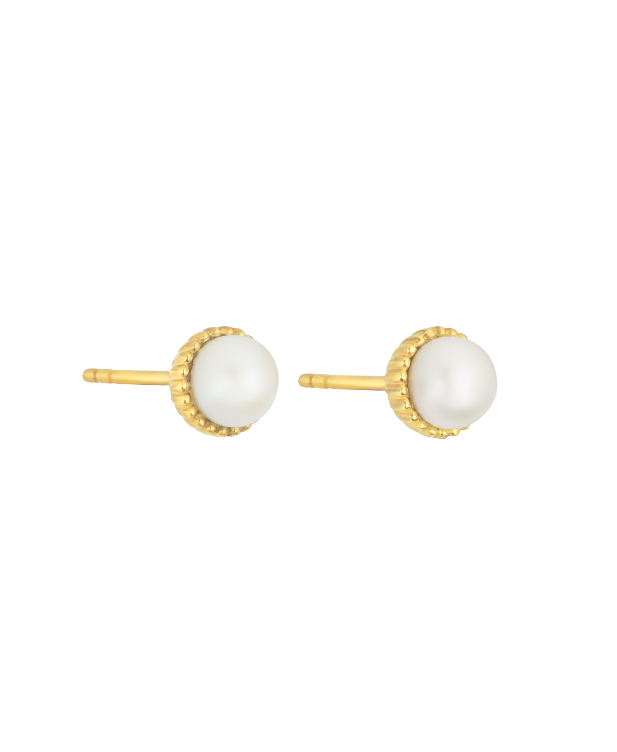 Pearl Earrings - 22k Gold Vermeil, Pearl