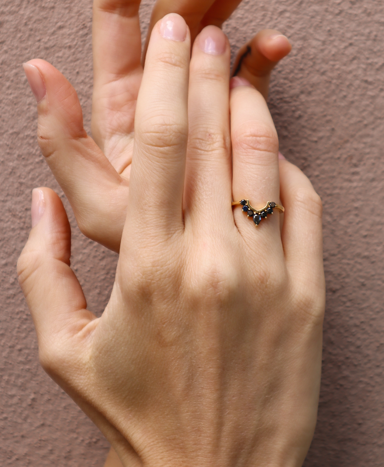 One of a Kind 336 - 18k Yellow Gold, Black Diamond