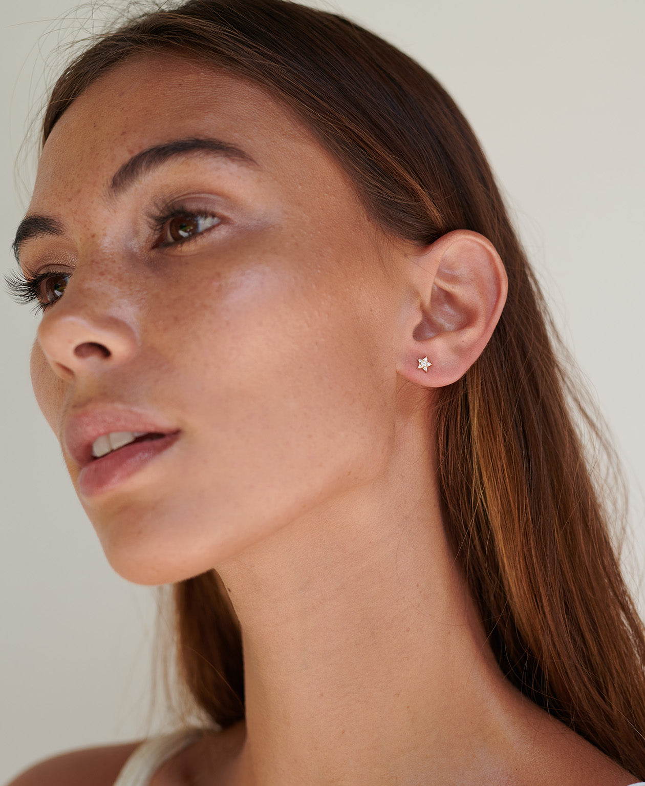 Alcyone Single Stud - 9k White Gold, Diamond