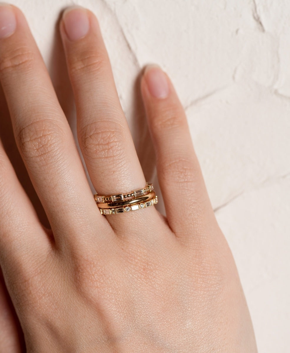 Fidem Band - 18k Yellow Gold, Diamond