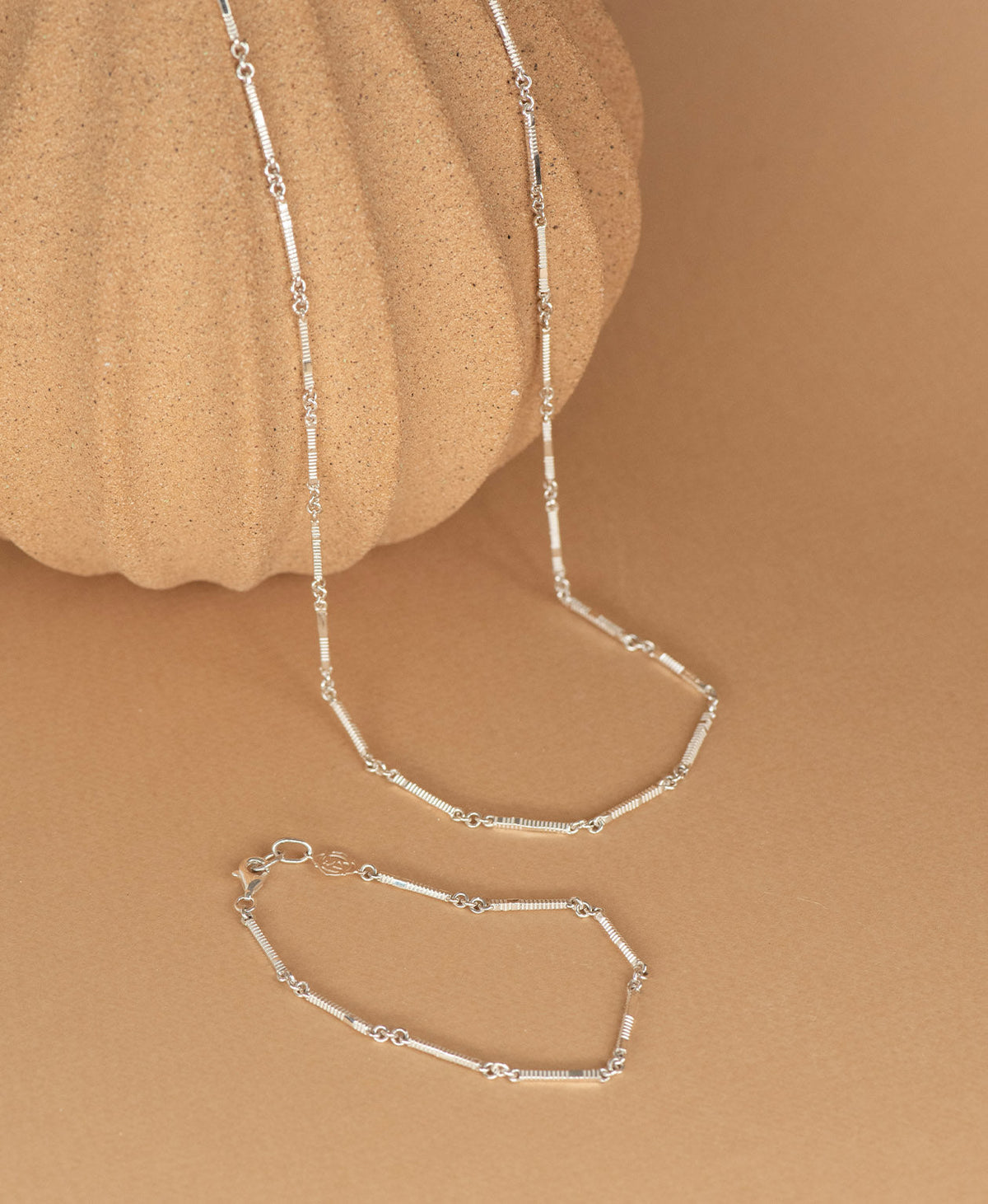 Ameena Bracelet and 50cm Chain Gift Set - 925 Sterling Silver