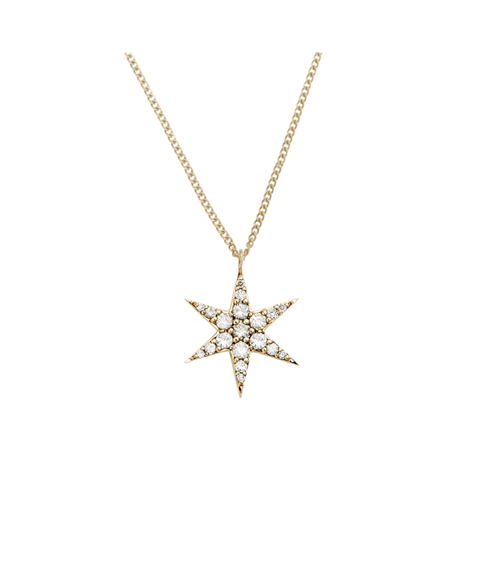 Anahata Necklace - 9k Yellow Gold, Diamond