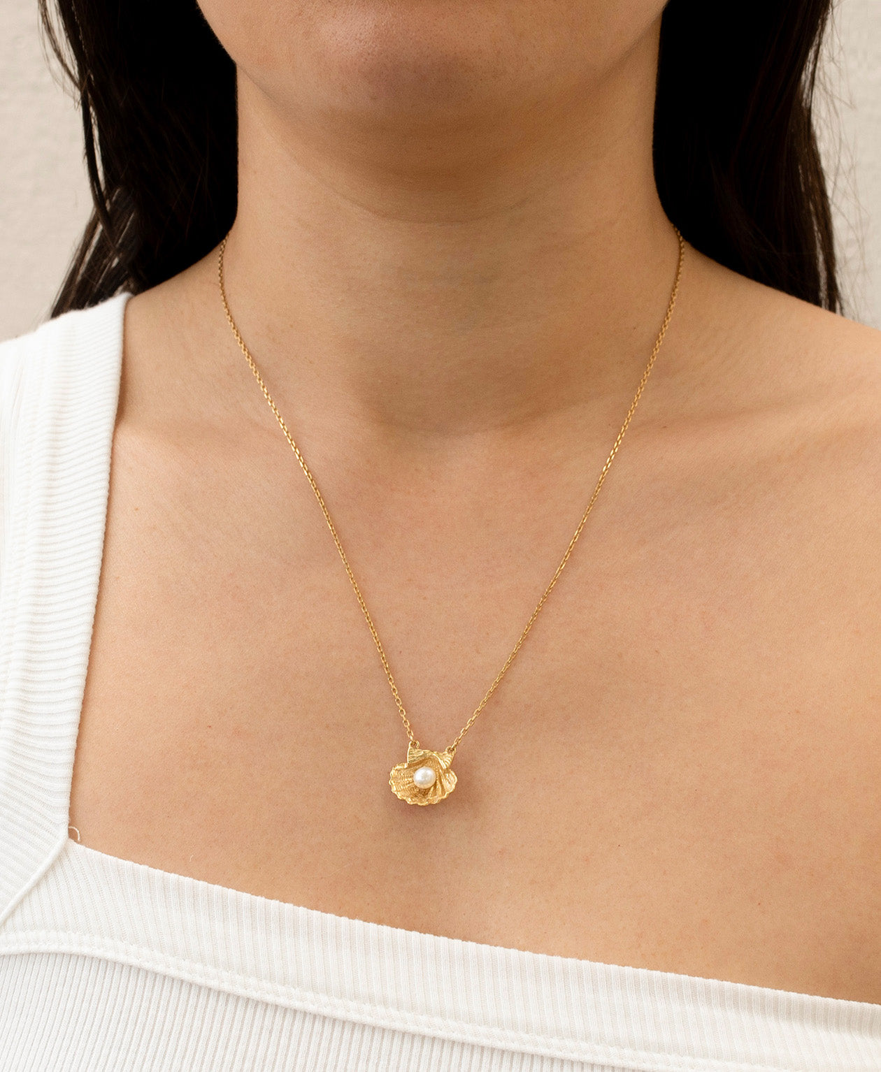 Camino Pearl Necklace - 22k Gold Vermeil, Pearl