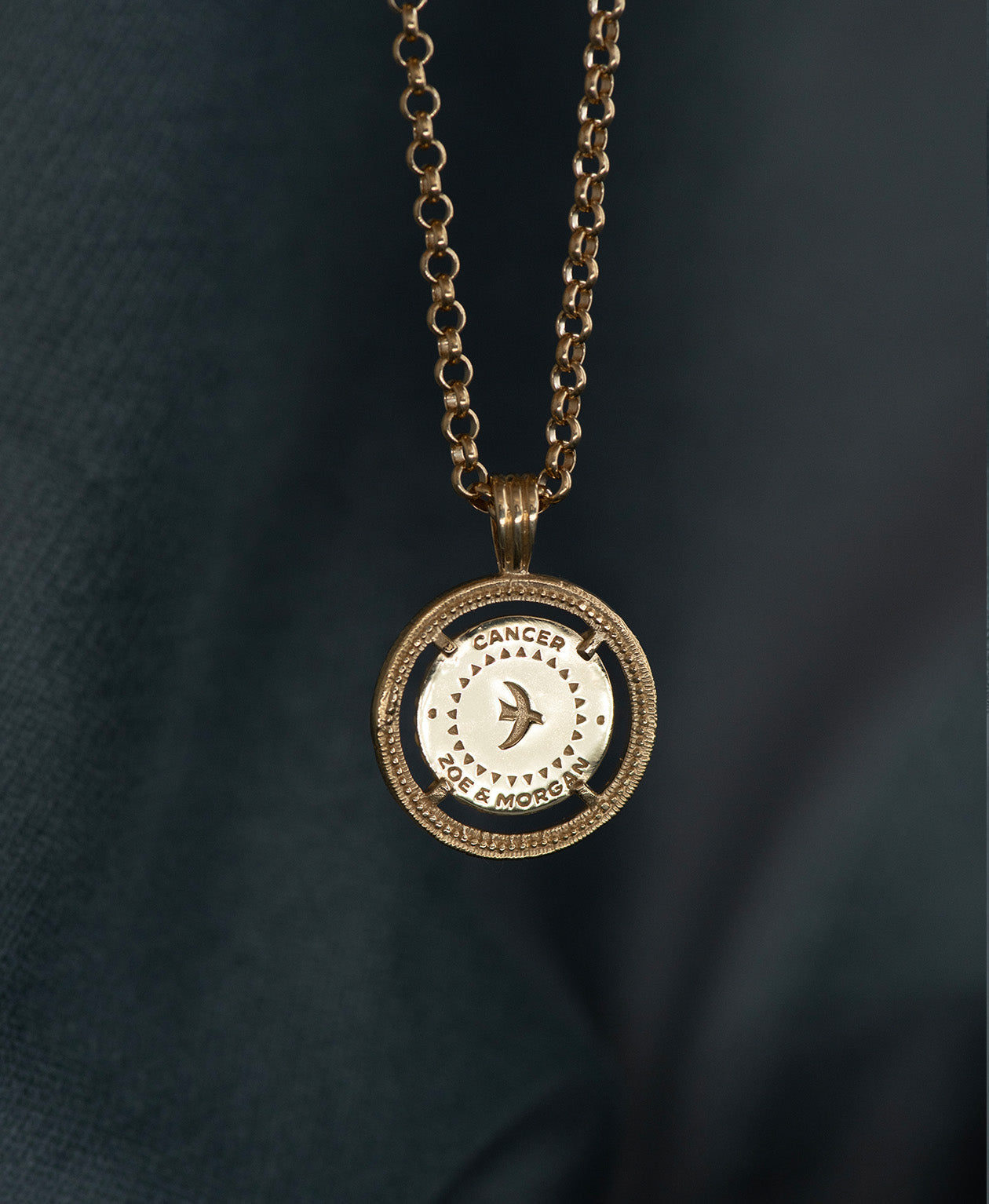 Cancer Necklace - 22k Gold Vermeil