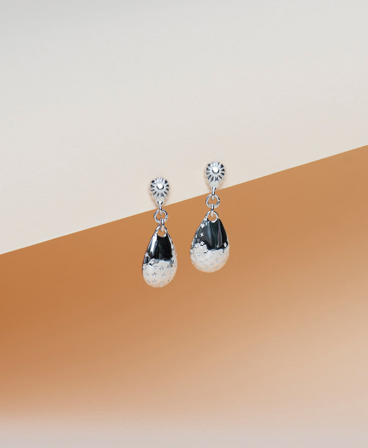 Cosmic Drop Earrings - 925 Sterling Silver