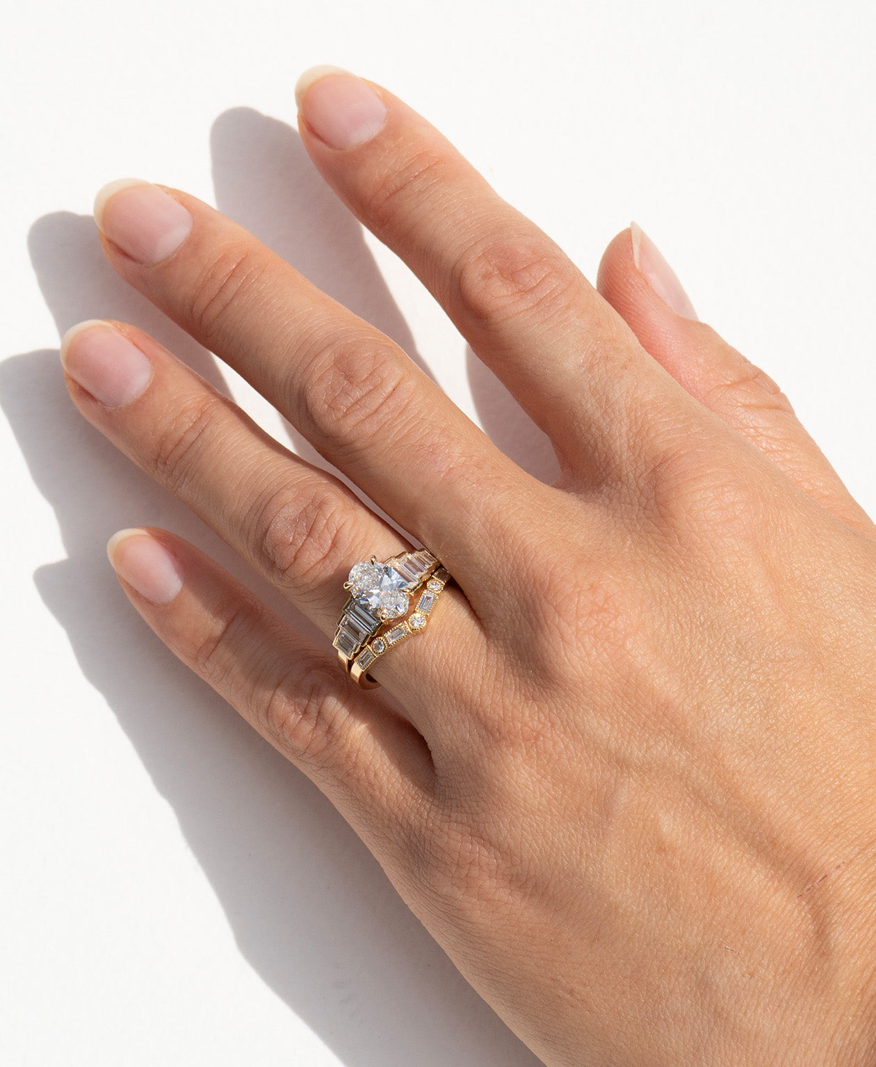 Emme Band - 18k Yellow Gold, Diamond