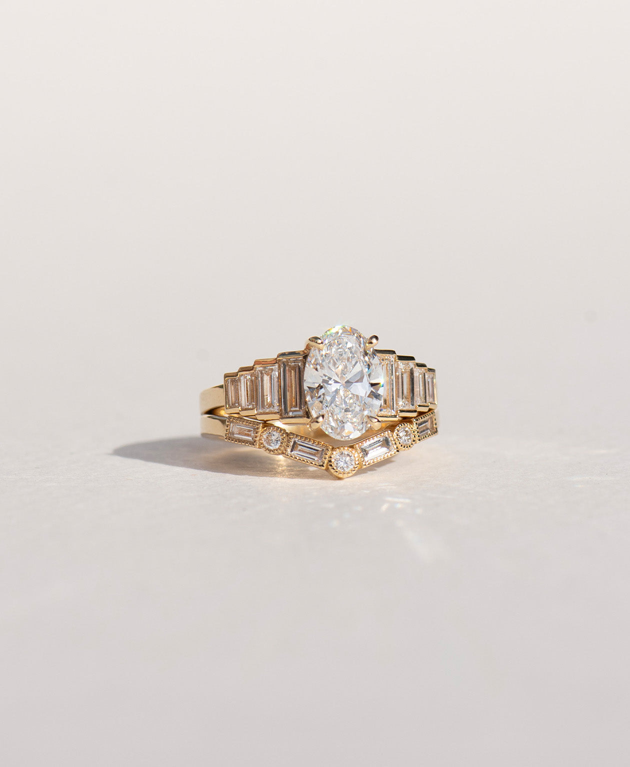 Emme Band - 18k Yellow Gold, Diamond