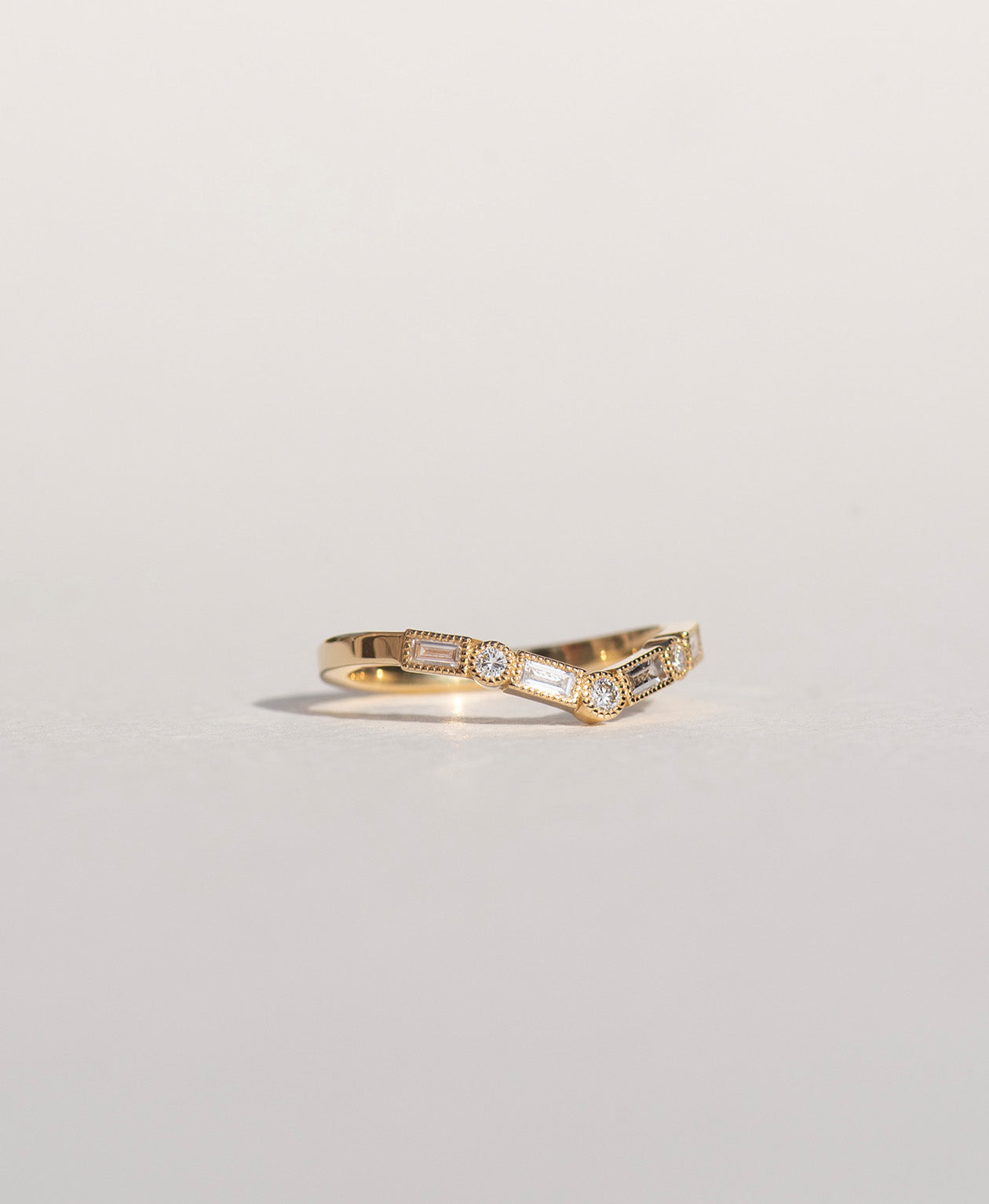 Emme Band - 18k Yellow Gold, Diamond