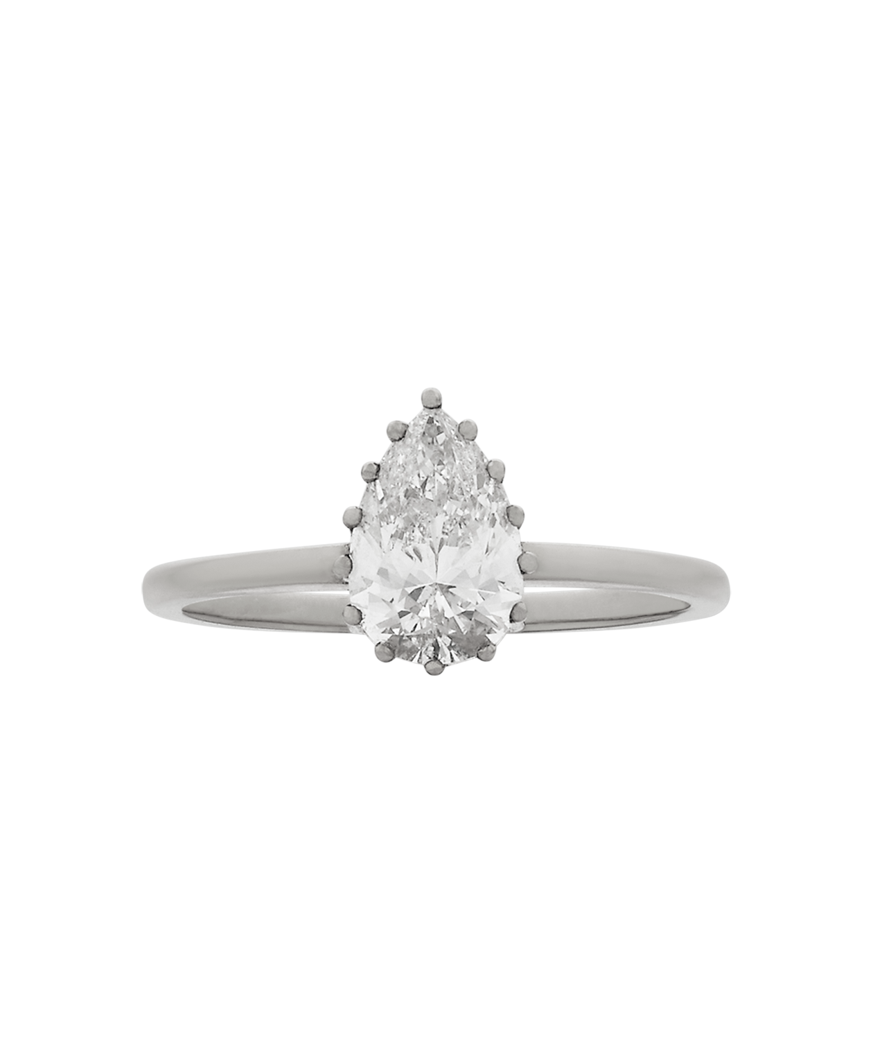 Eros Engagement Ring - Platinum, Pear Cut Diamond 1.0 carat