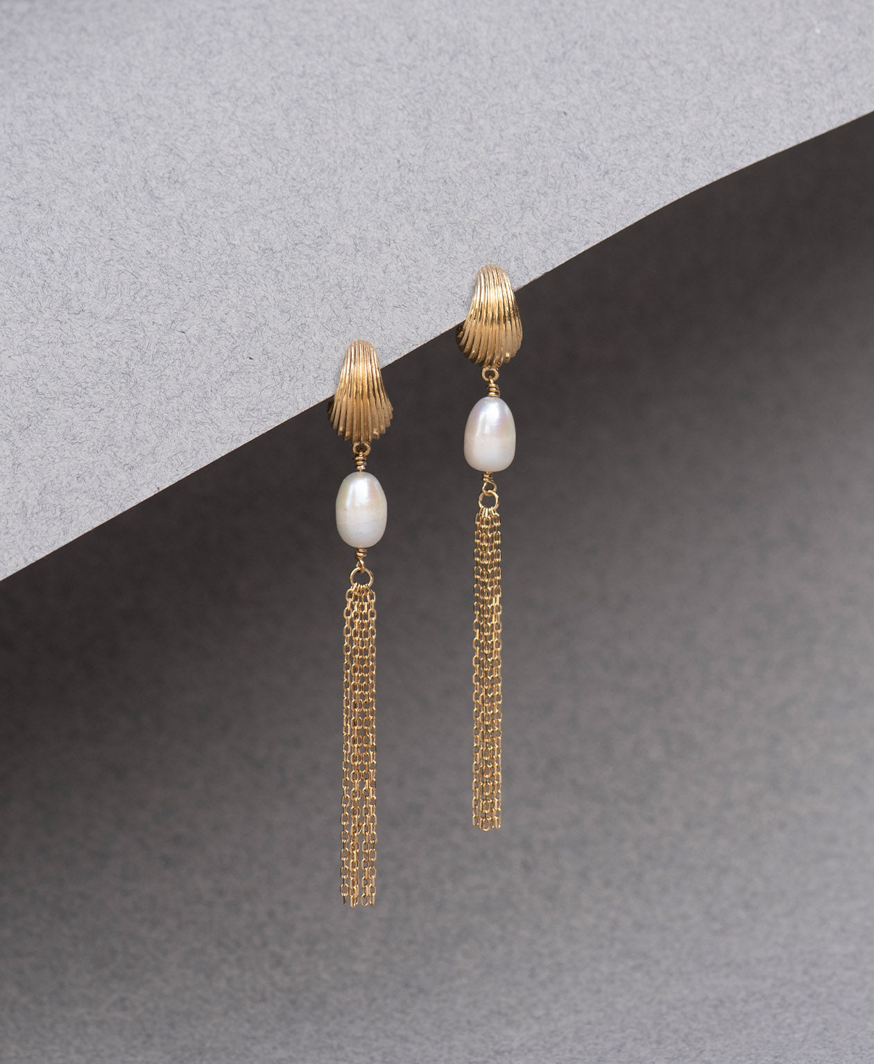 Esme Earrings - 22k Gold Vermeil, Pearl