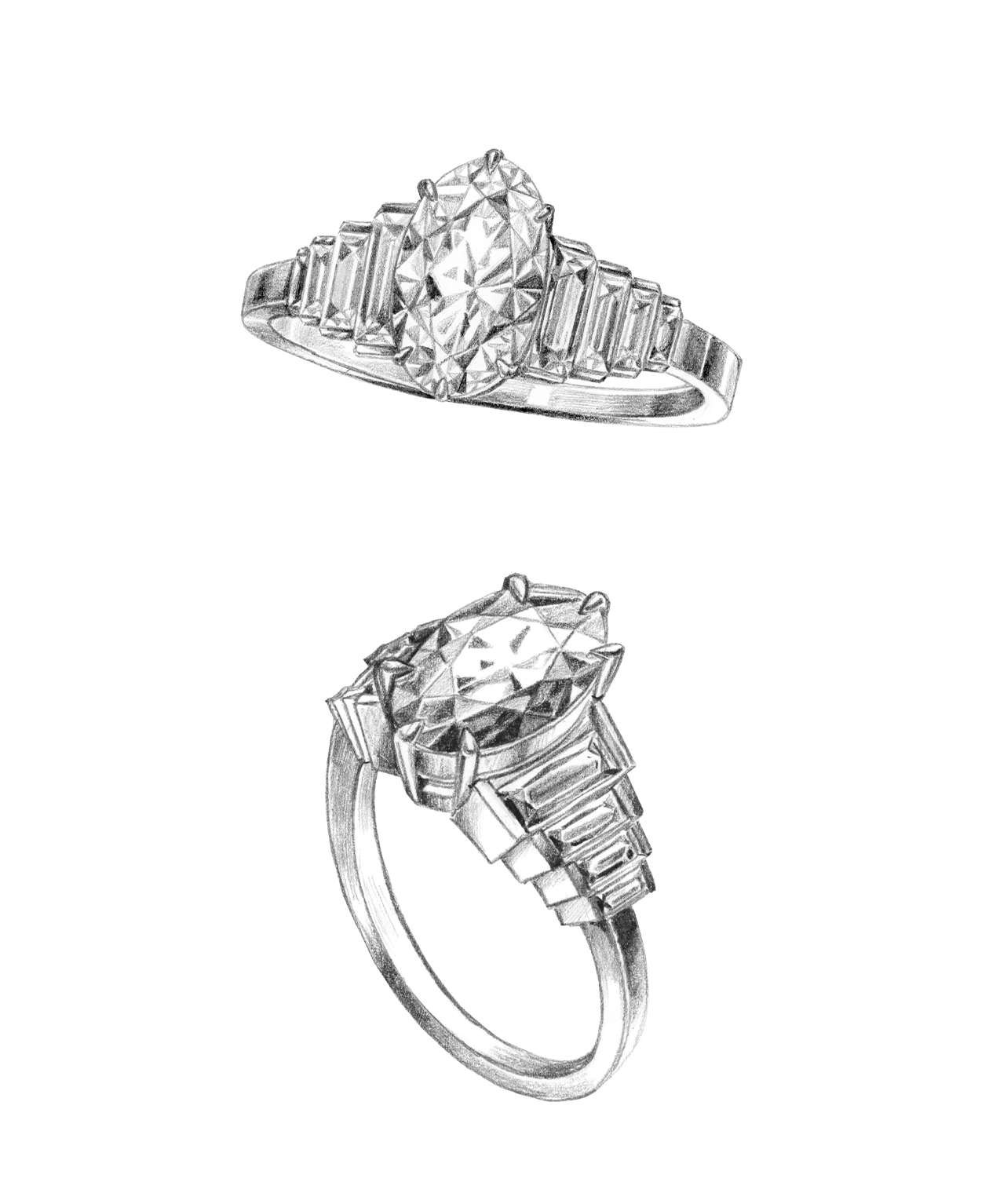 Fides Engagement Ring - 18k Yellow Gold, Oval Cut Morganite 1.84 carat