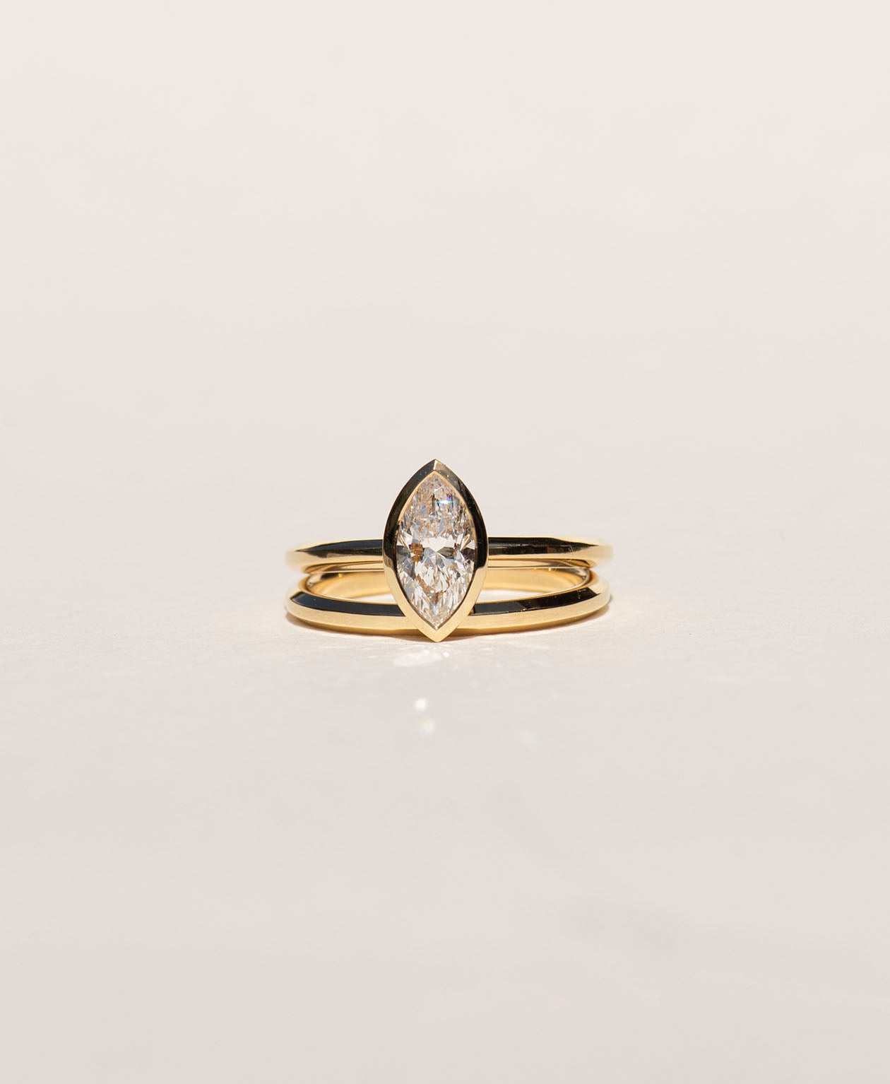 Frida Engagement Ring - 18k Yellow Gold, Marquise Brilliant Cut Diamond 1.01 carat