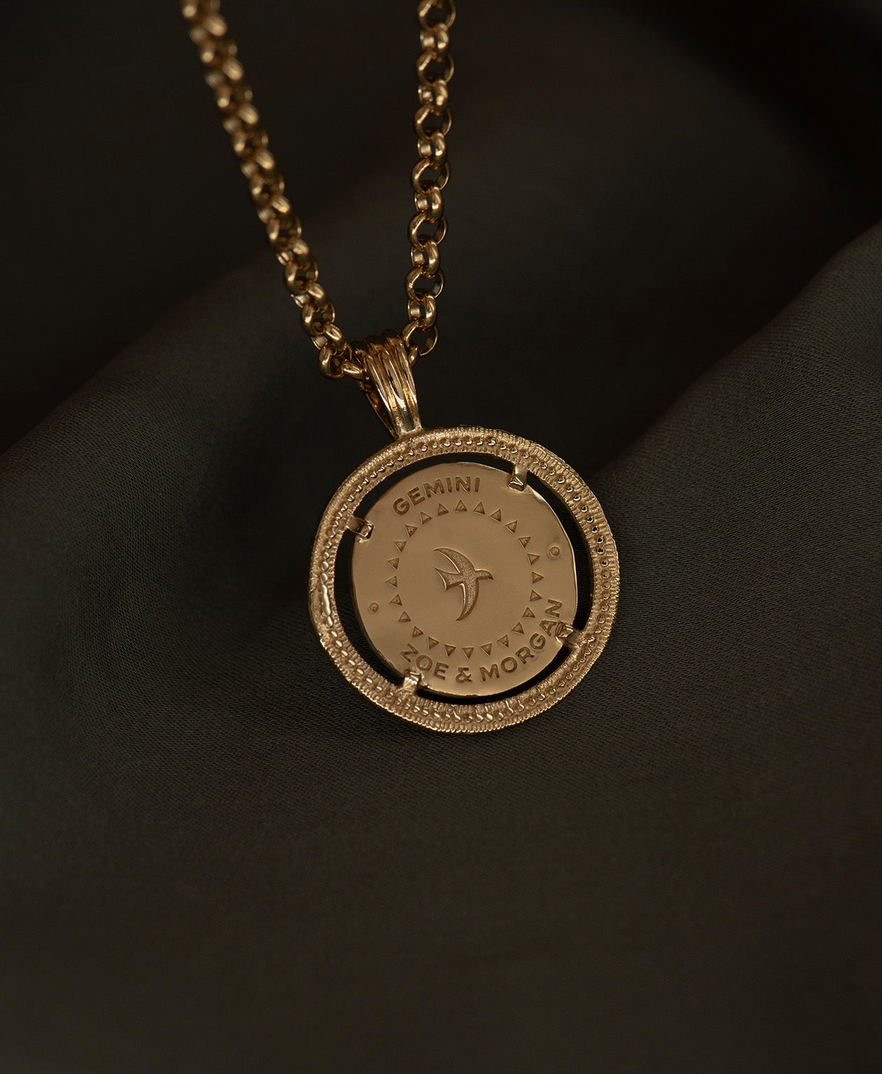 Gemini Necklace - 22k Gold Vermeil