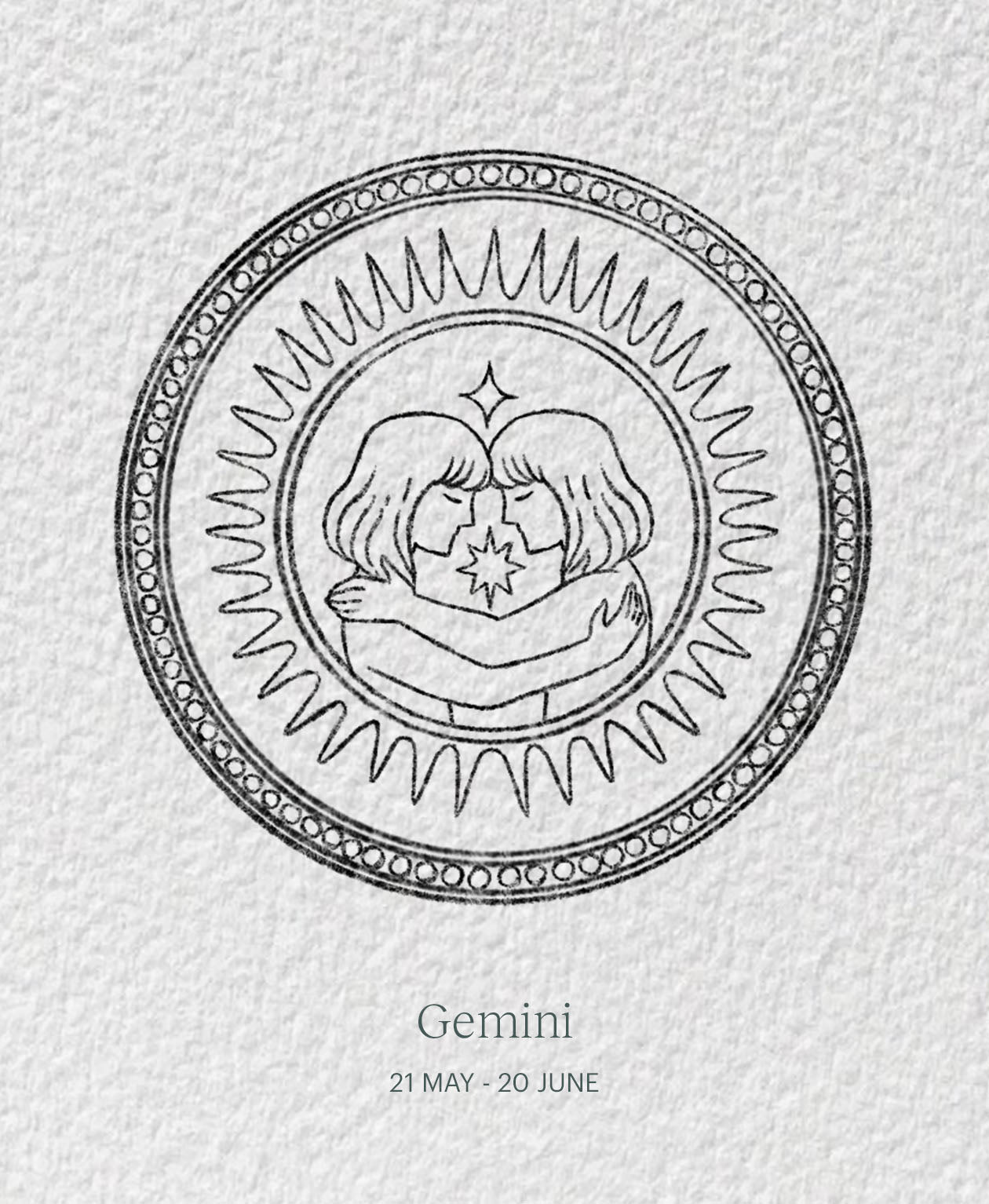 Gemini Necklace - 925 Sterling Silver