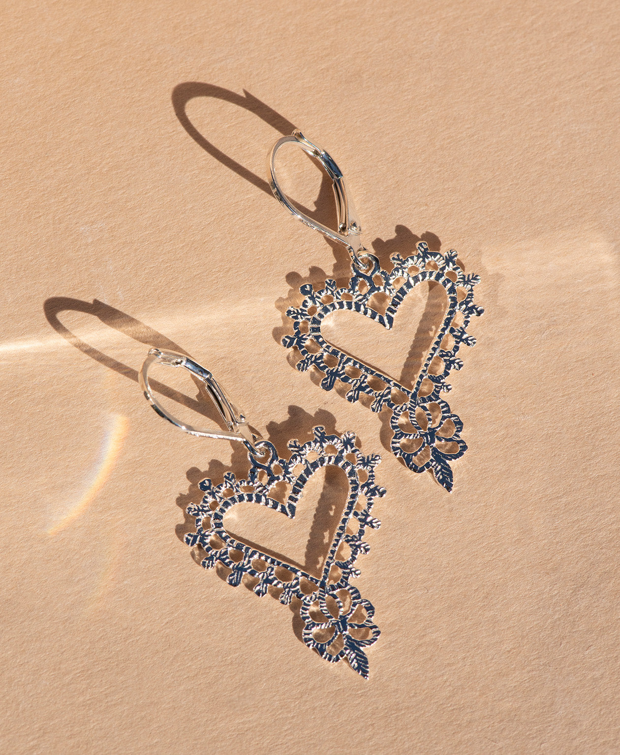 Heart Earrings - 925 Sterling Silver