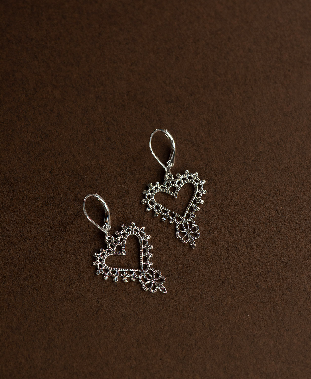 Heart Earrings - 925 Sterling Silver