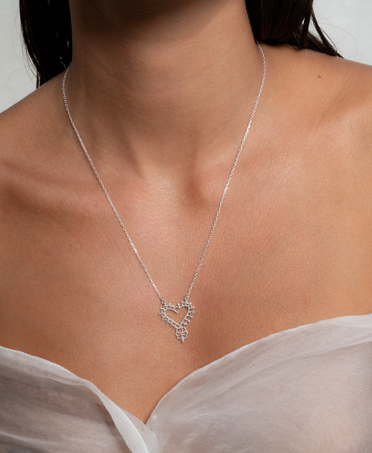 Heart Necklace - 925 Sterling Silver
