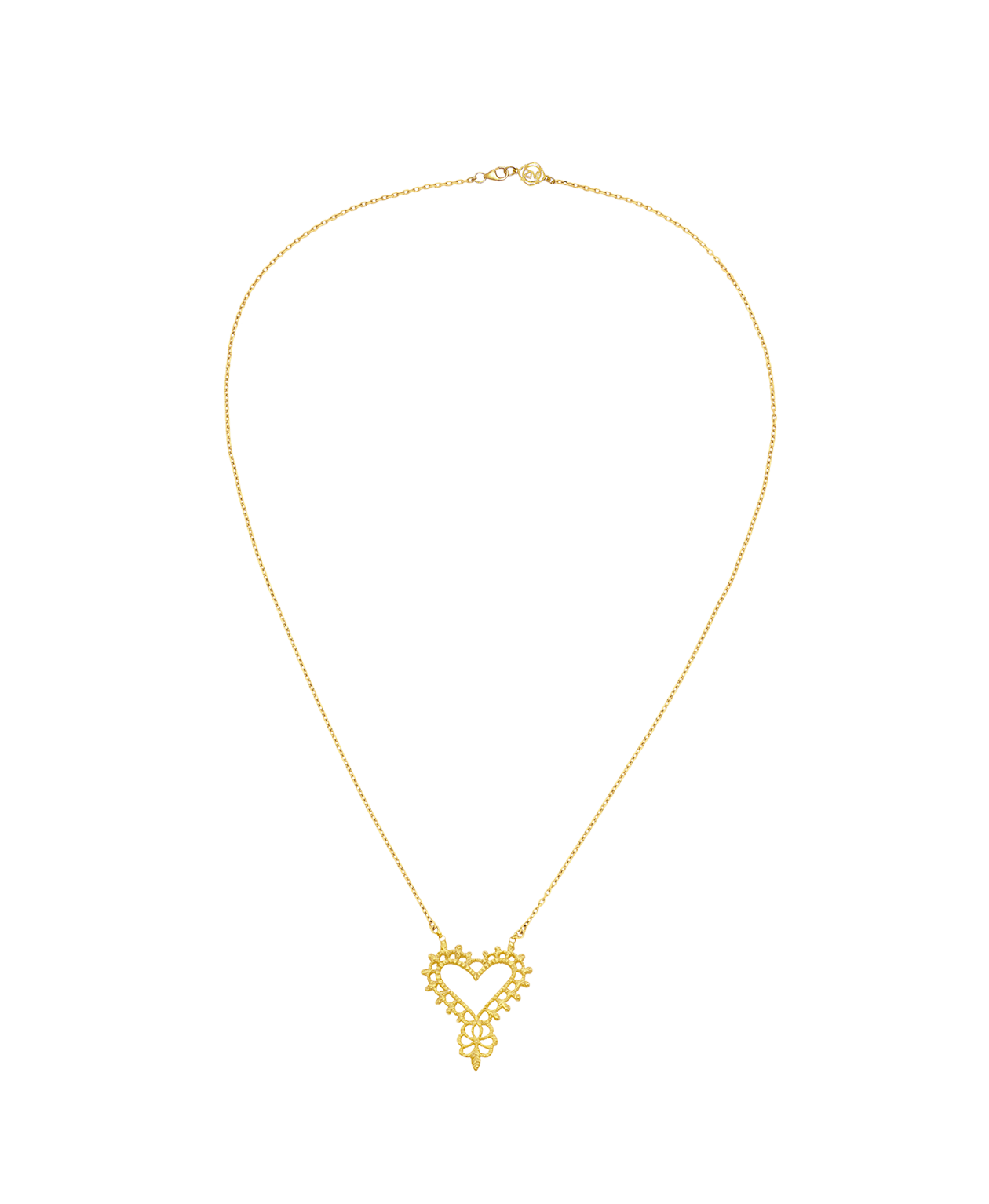 Heart Necklace - 22k Gold Vermeil