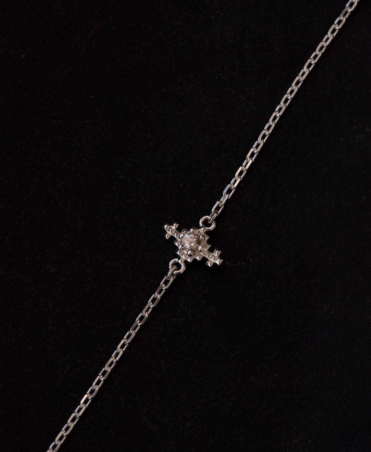 Indie Bracelet - 925 Sterling Silver, Peach Zircon