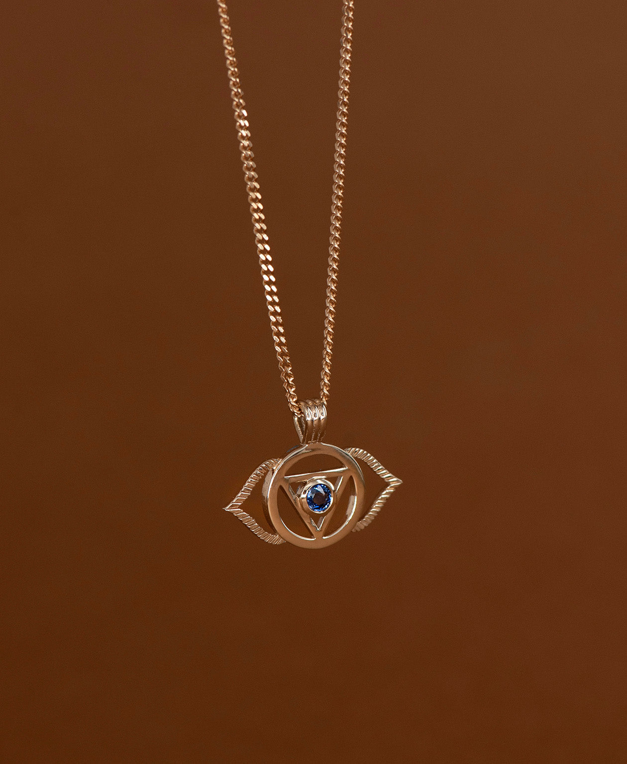 Intuition Chakra Necklace - 9k Yellow Gold