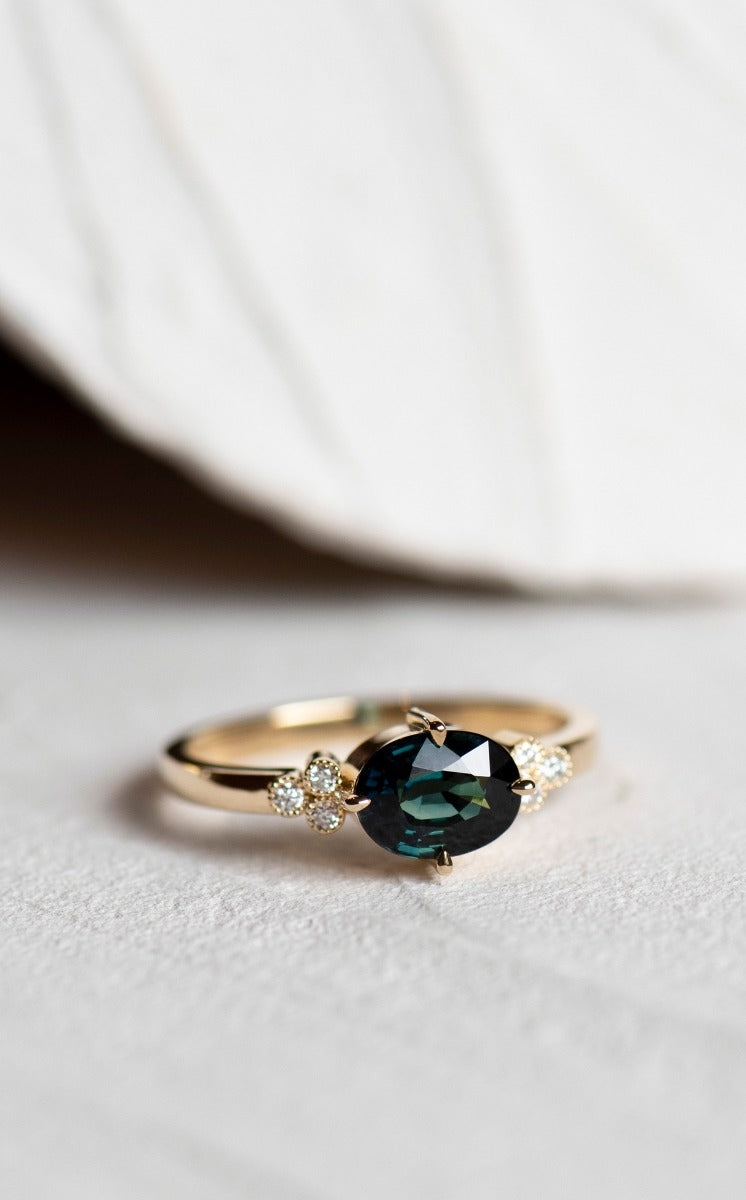 One of a Kind 354 - 18k Yellow Gold, Green Sapphire