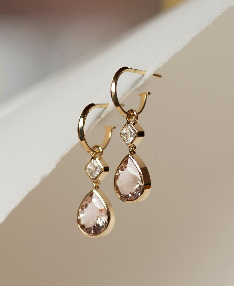 One of a Kind 367 - 18k Yellow Gold, Morganite
