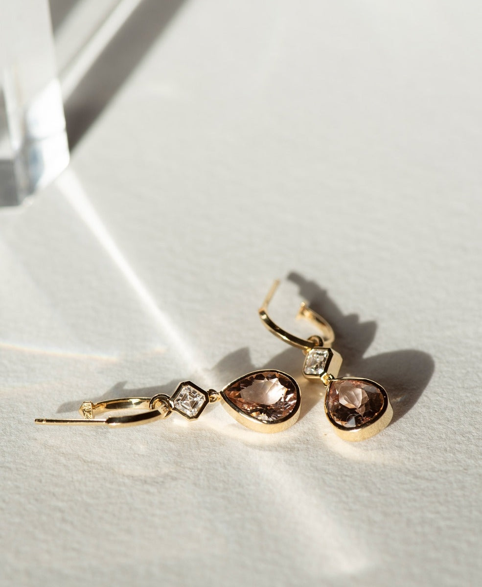 One of a Kind 367 - 18k Yellow Gold, Morganite