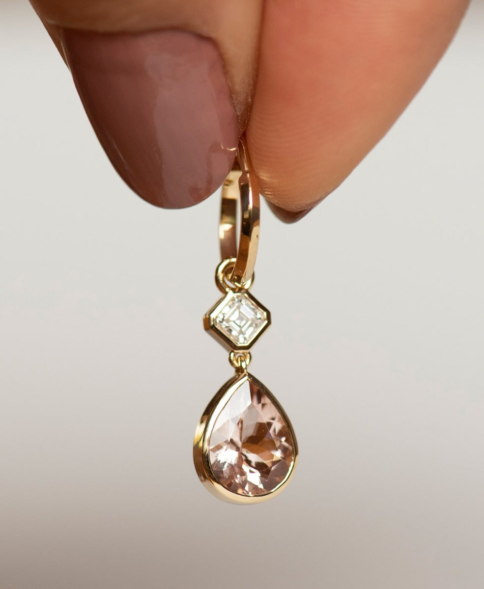 One of a Kind 367 - 18k Yellow Gold, Morganite