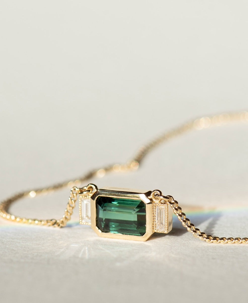 One of a Kind 369 - 18k Yellow Gold, Green Tourmaline