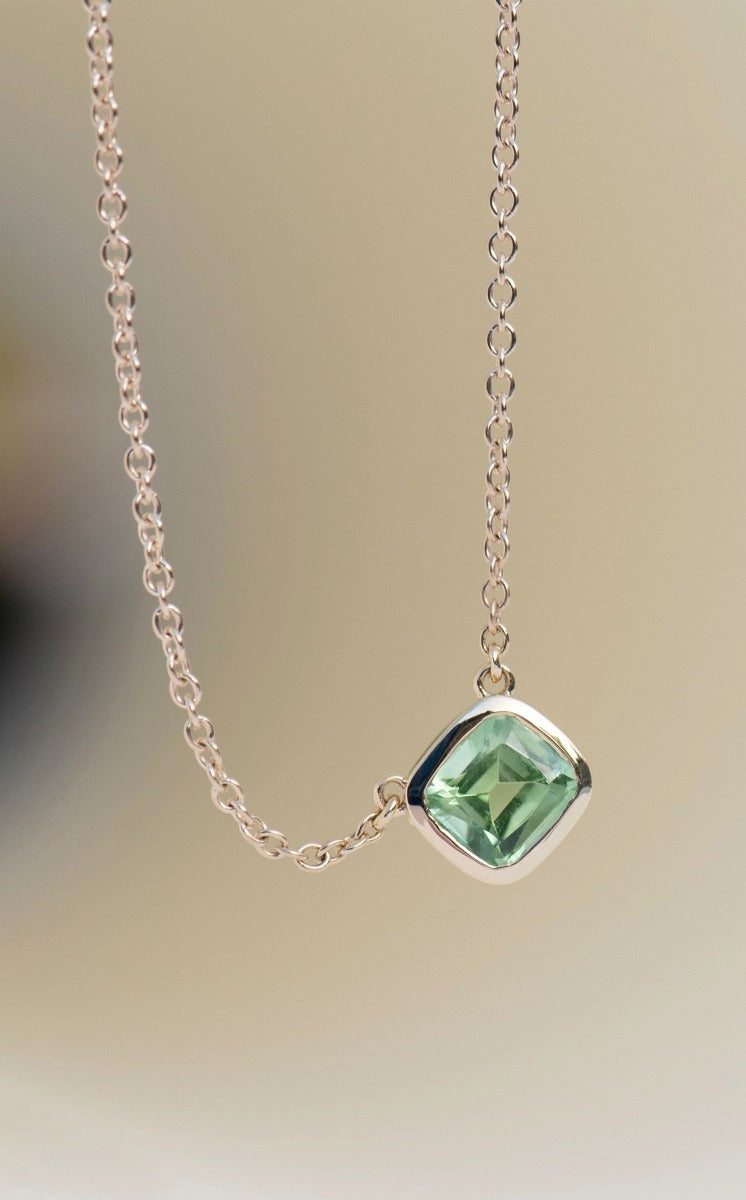 One of a Kind 429 - 9k Yellow Gold, Green Tourmaline