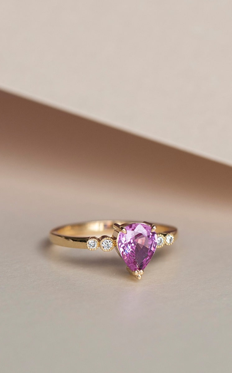 Limited Edition 125 - 18k Yellow Gold, Pink Sapphire