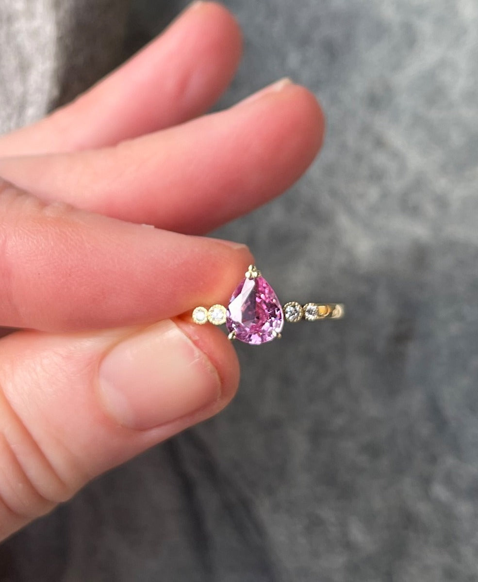 Limited Edition 125 - 18k Yellow Gold, Pink Sapphire
