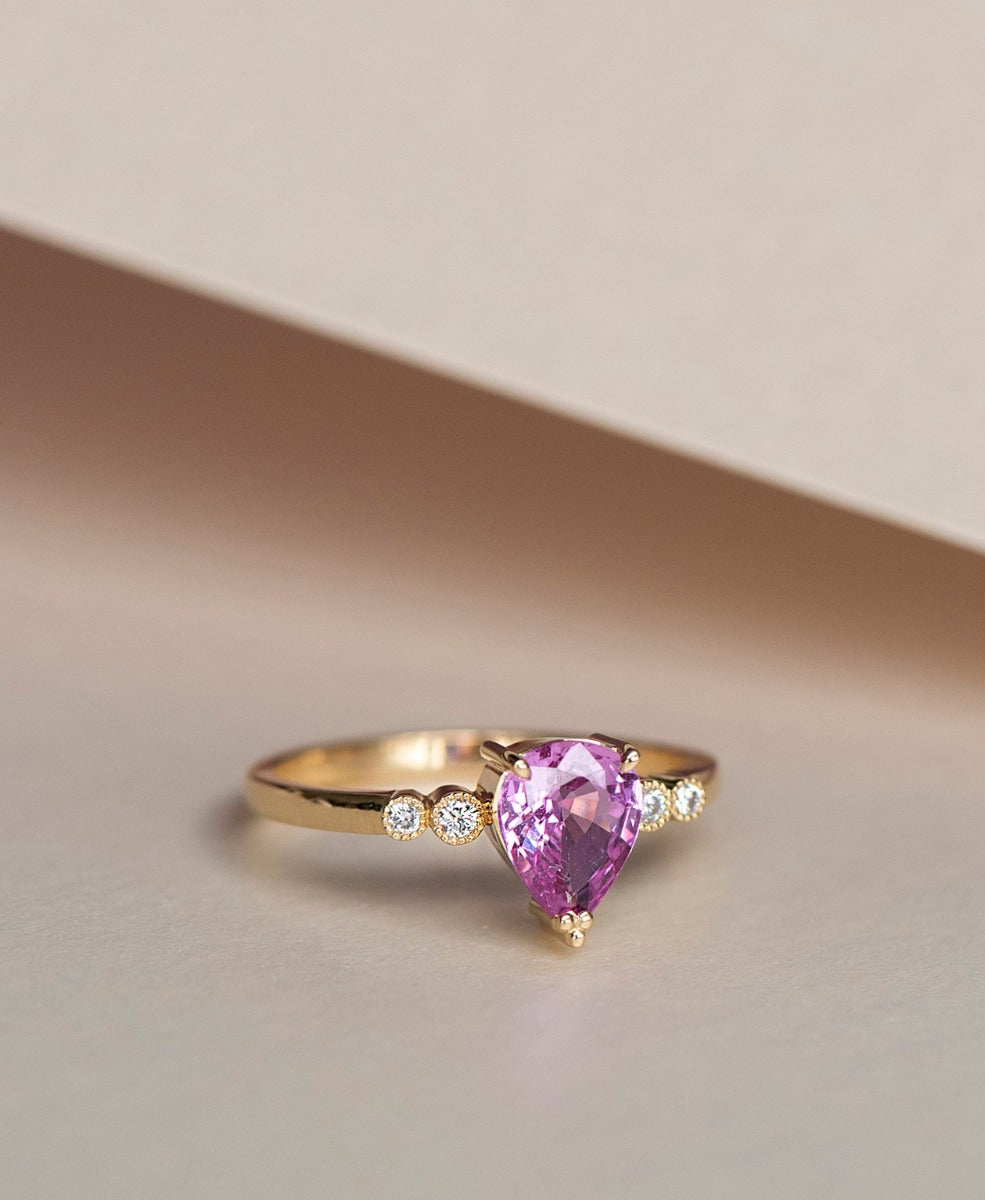 Limited Edition 125 - 18k Yellow Gold, Pink Sapphire