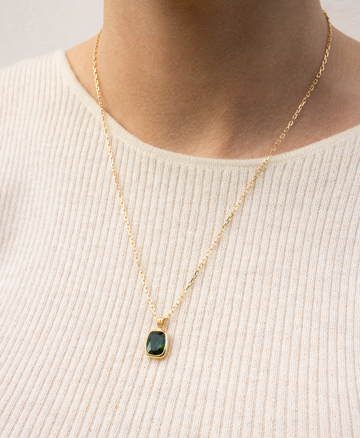 Limited Edition 206 - 22k Gold Vermeil, Chrome Diopside