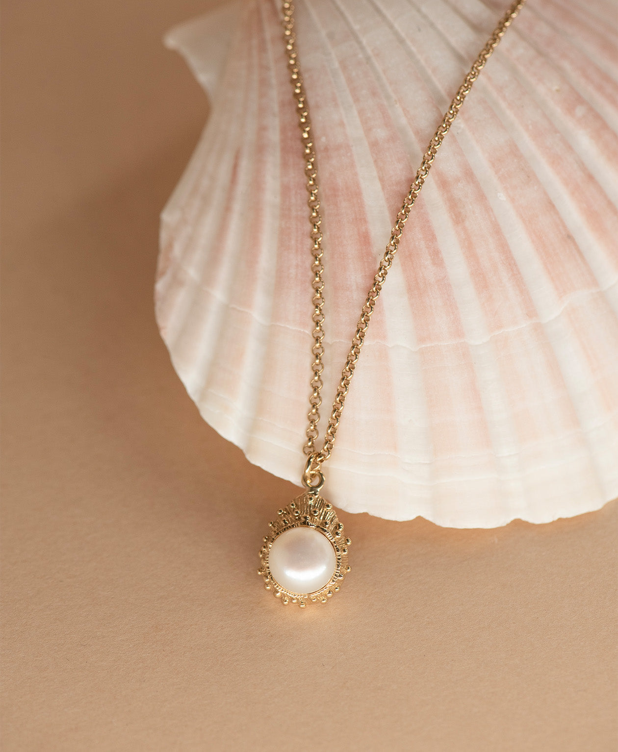 Lulu Necklace - 22k Gold Vermeil, Pearl