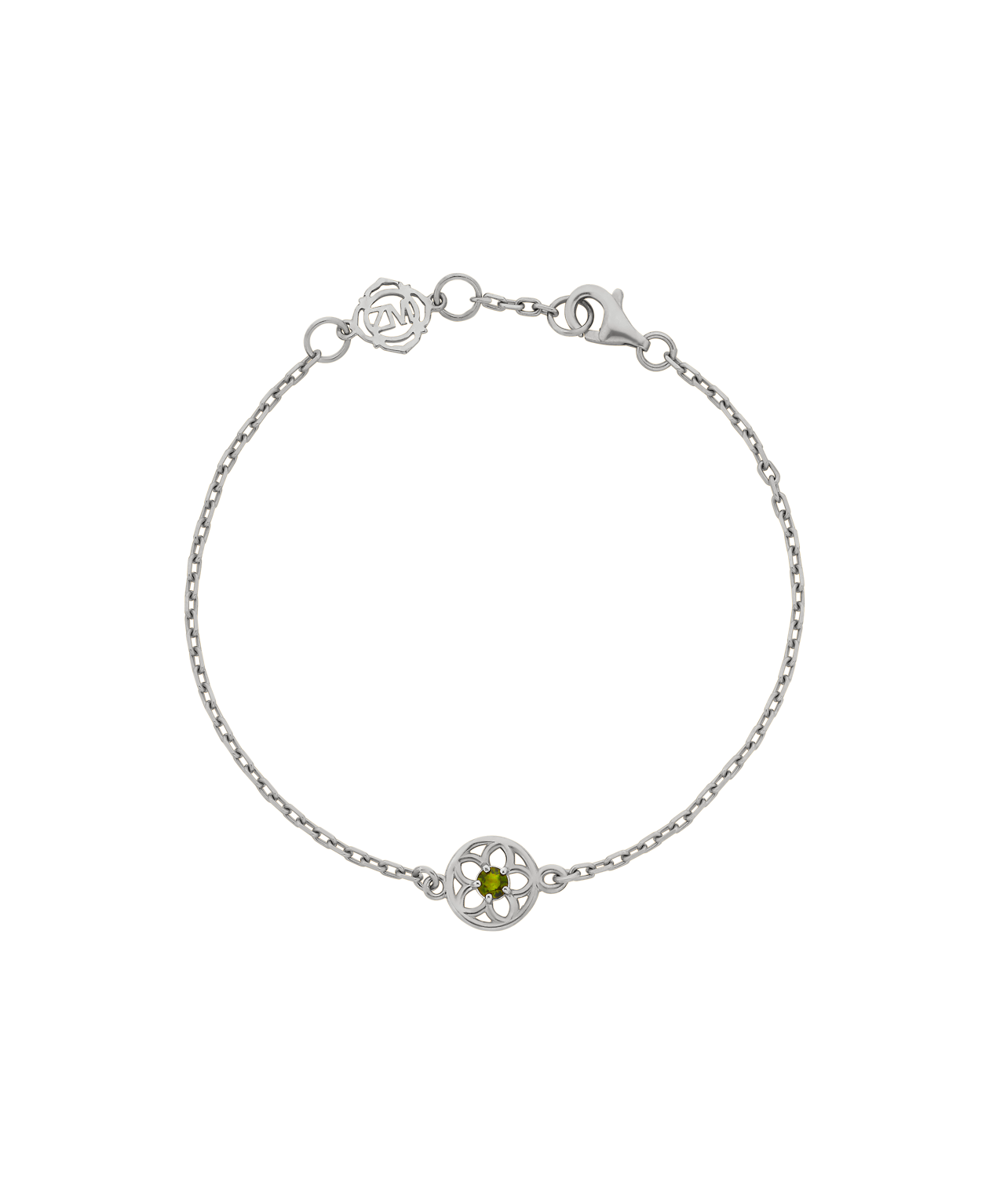 Manuka Bracelet - 925 Sterling Silver, Chrome Diopside