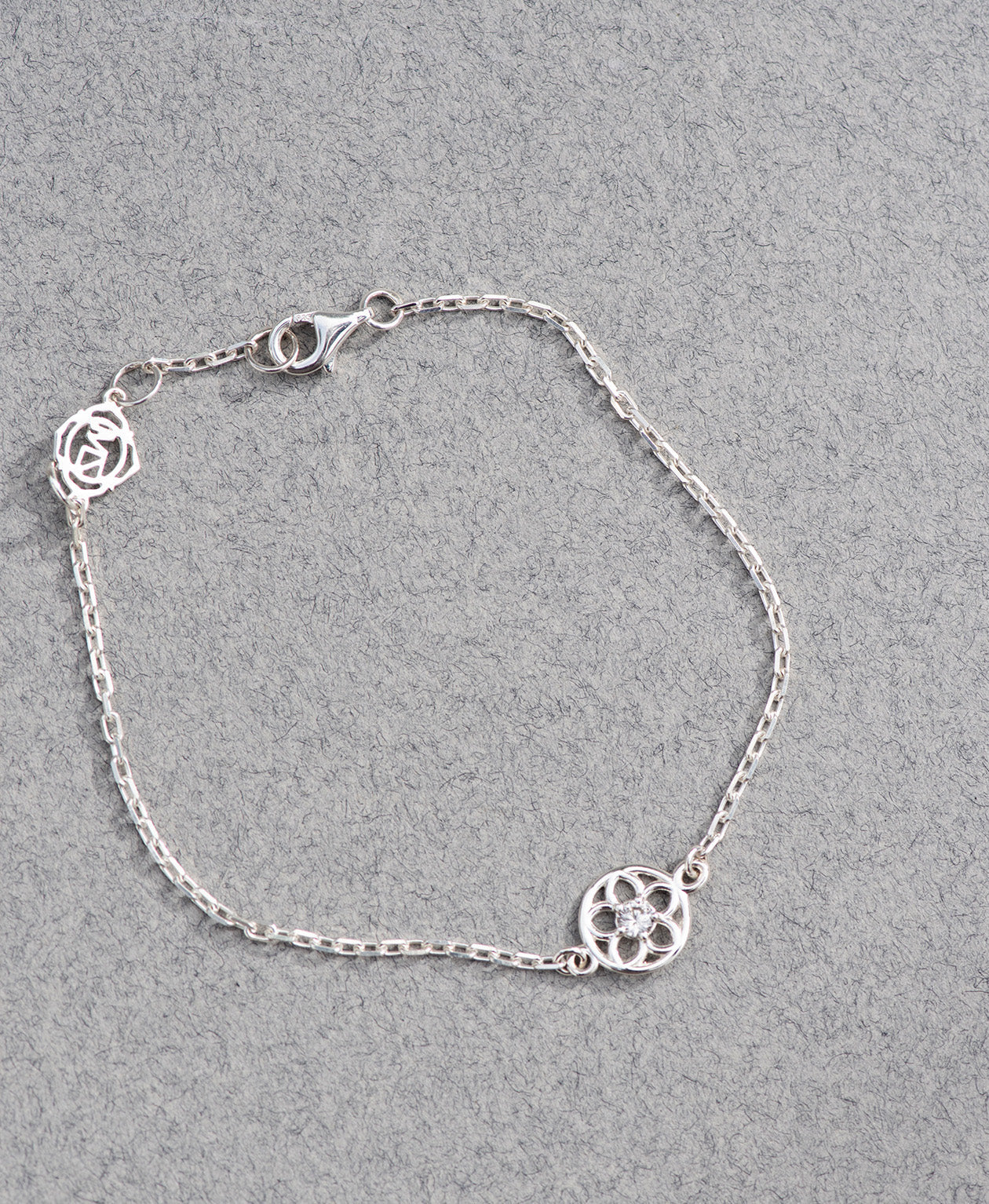 Manuka Bracelet - 925 Sterling Silver, White Zircon