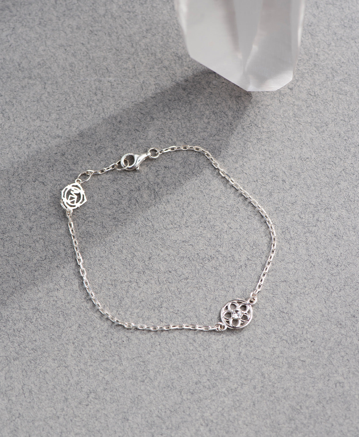 Manuka Bracelet - 925 Sterling Silver, White Zircon