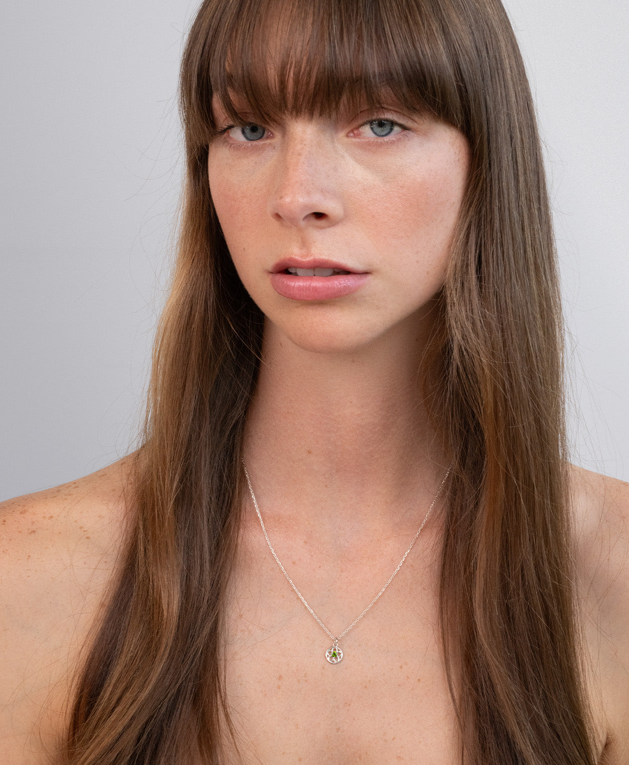 Manuka Necklace - 925 Sterling Silver, Chrome Diopside