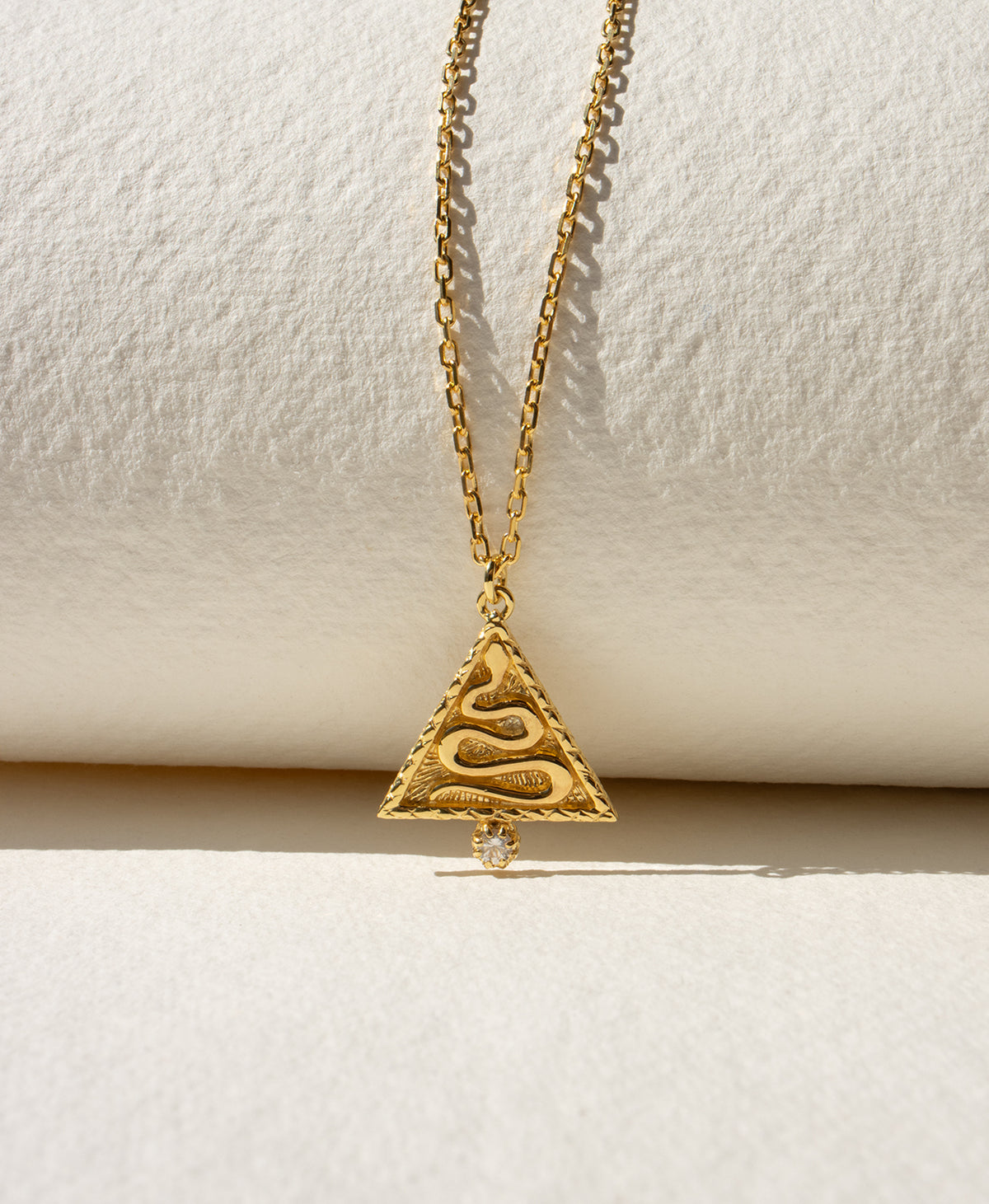 Z&M X Kirsty Gallagher The Goddess Path Necklace - 22k Gold Vermeil, Mary Magdalene Engraving